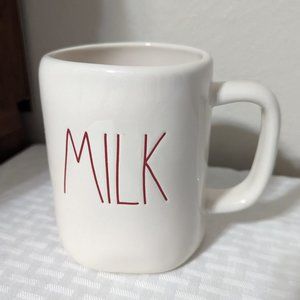 Rae Dunn “MILK” Mug Red Letters Large Farmhouse Coffee Tea Cup